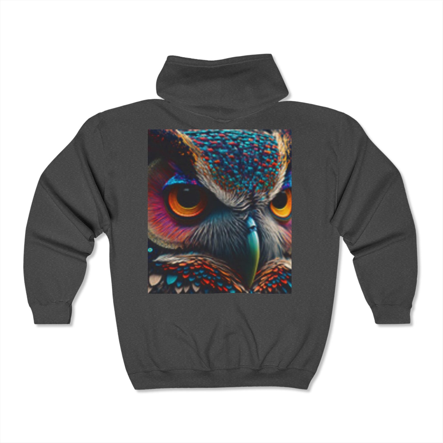 Sweat à capuche entièrement zippé Visage de hibou Superbe cadeau !