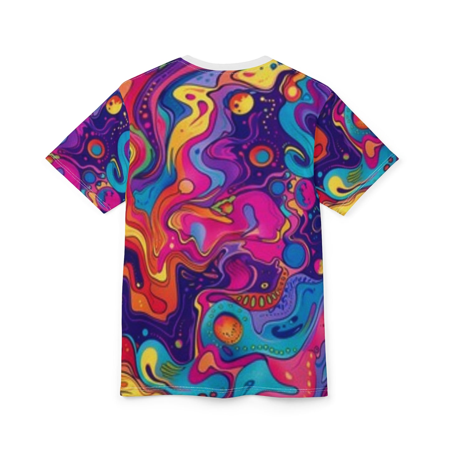 Haut de pyjama abstrait et vibrant – Chemise psychédélique colorée pour les âmes créatives