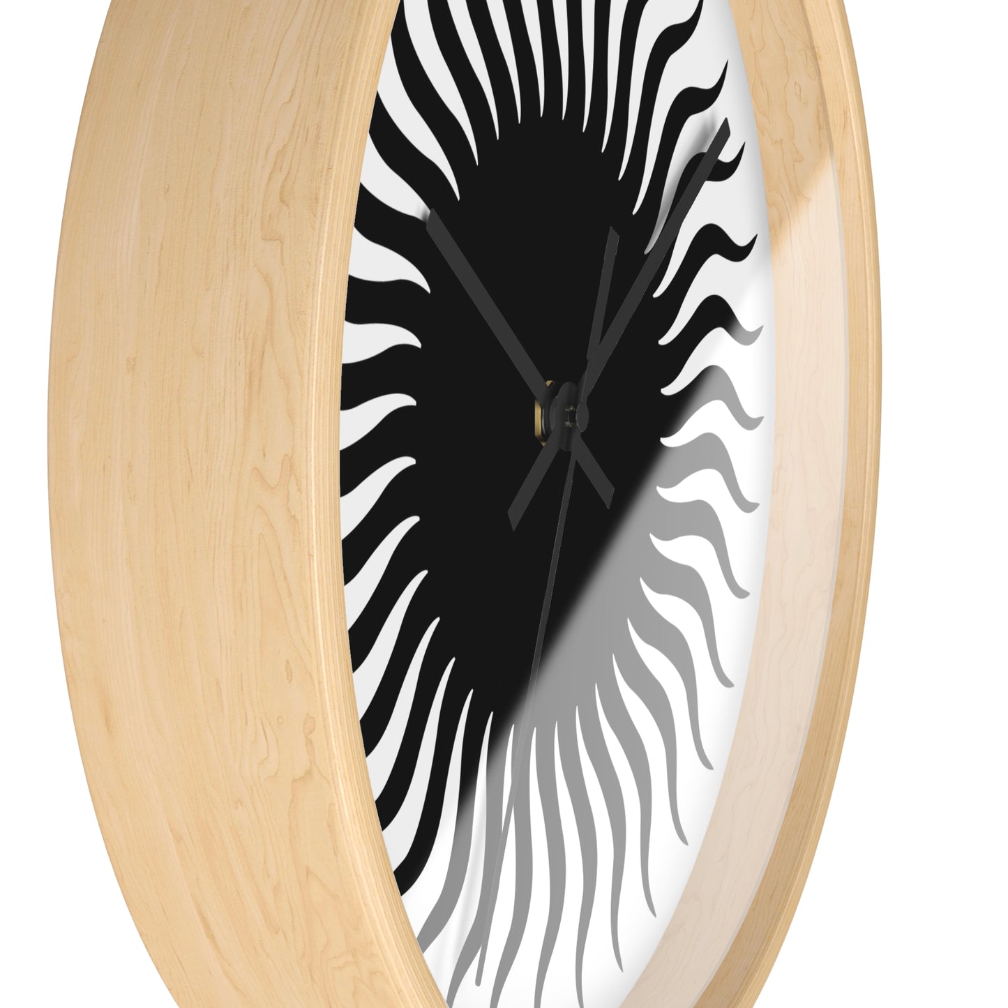 Horloge murale Soleil Noir