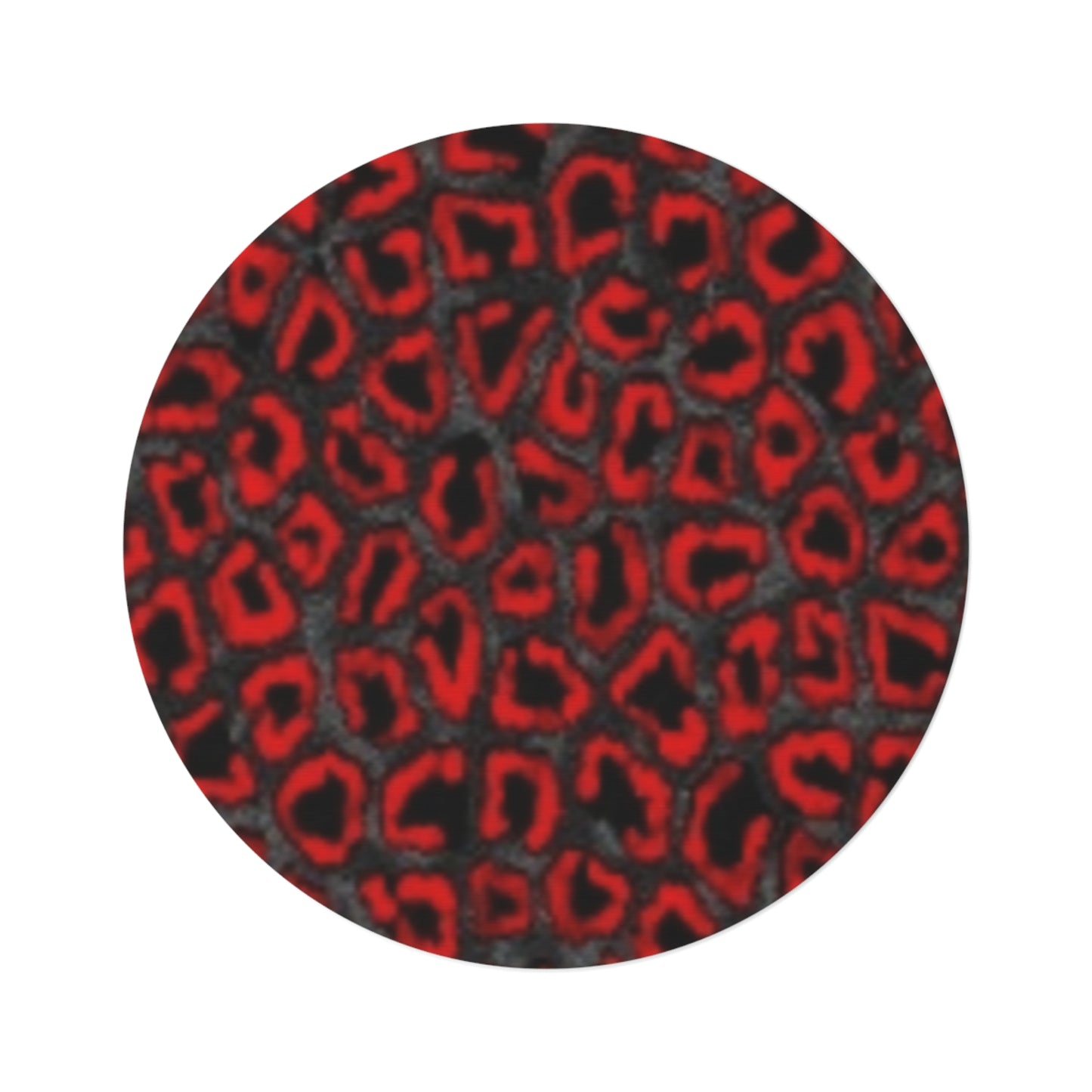 Chic Leopard Print Round Rug - Stylish Bohemian Decor for Living Spaces