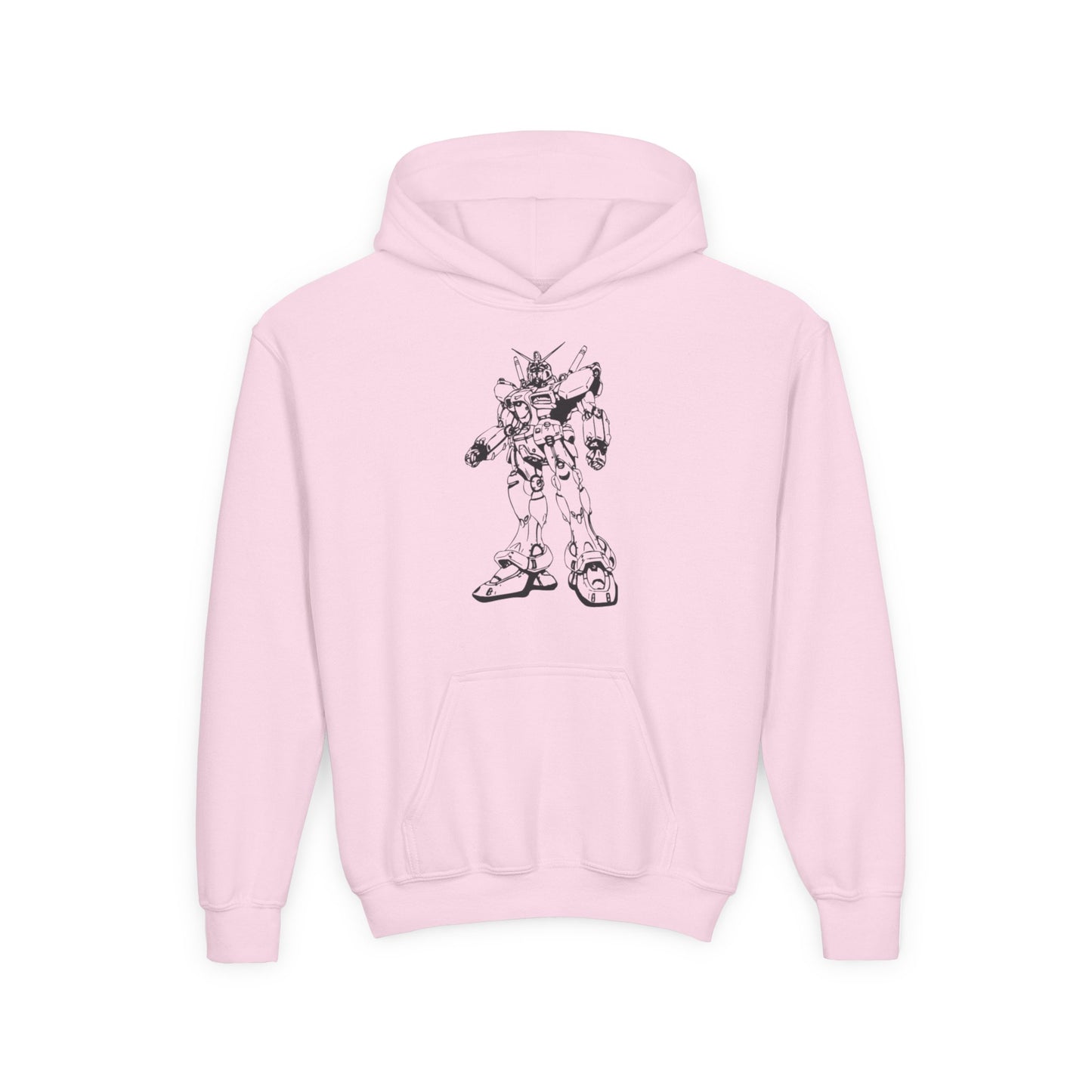 Cool Robot Youth Heavy Blend Hoodie - Unique Graphic Sweatshirt for Kids