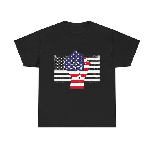 Patriotic Unisex Heavy Cotton Tee - Fight for America Graphic Tee