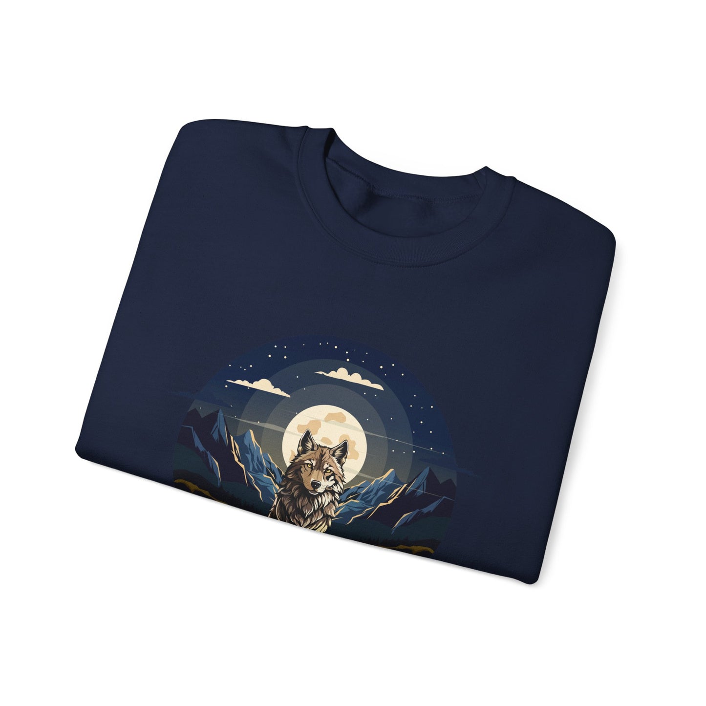 Artistic Animal Print Unisex Crewneck Sweatshirt - Bold Designs for Dog and Wolf Lovers