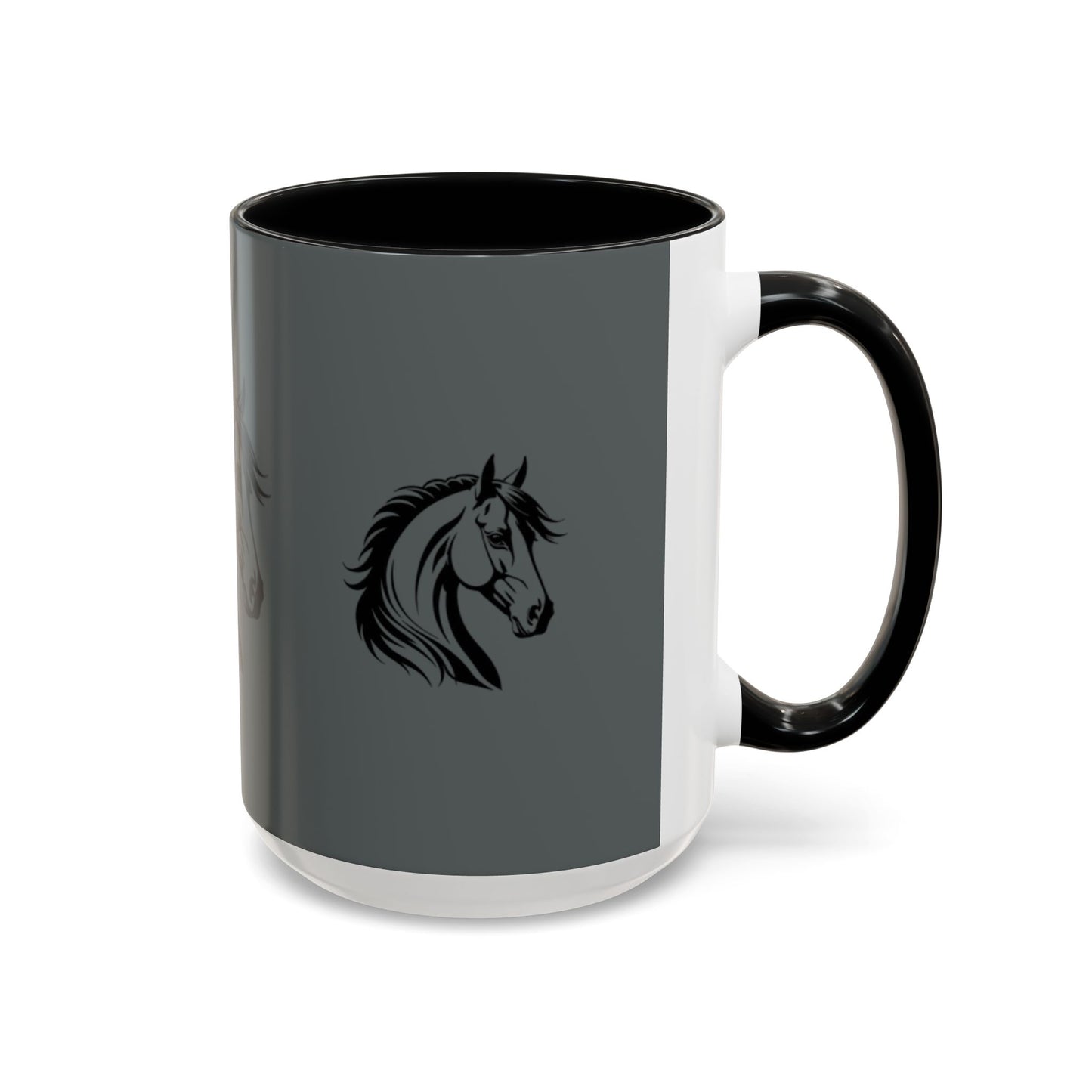 Majestic Horse Accent Coffee Mug - Perfect for Equestrians and Animal Lovers