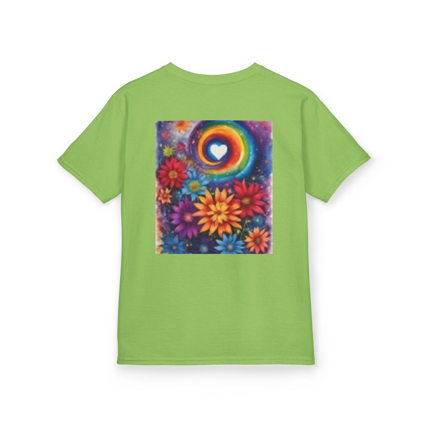 T-shirt d'aventure pour enfants avec motif cœur et souris colorés