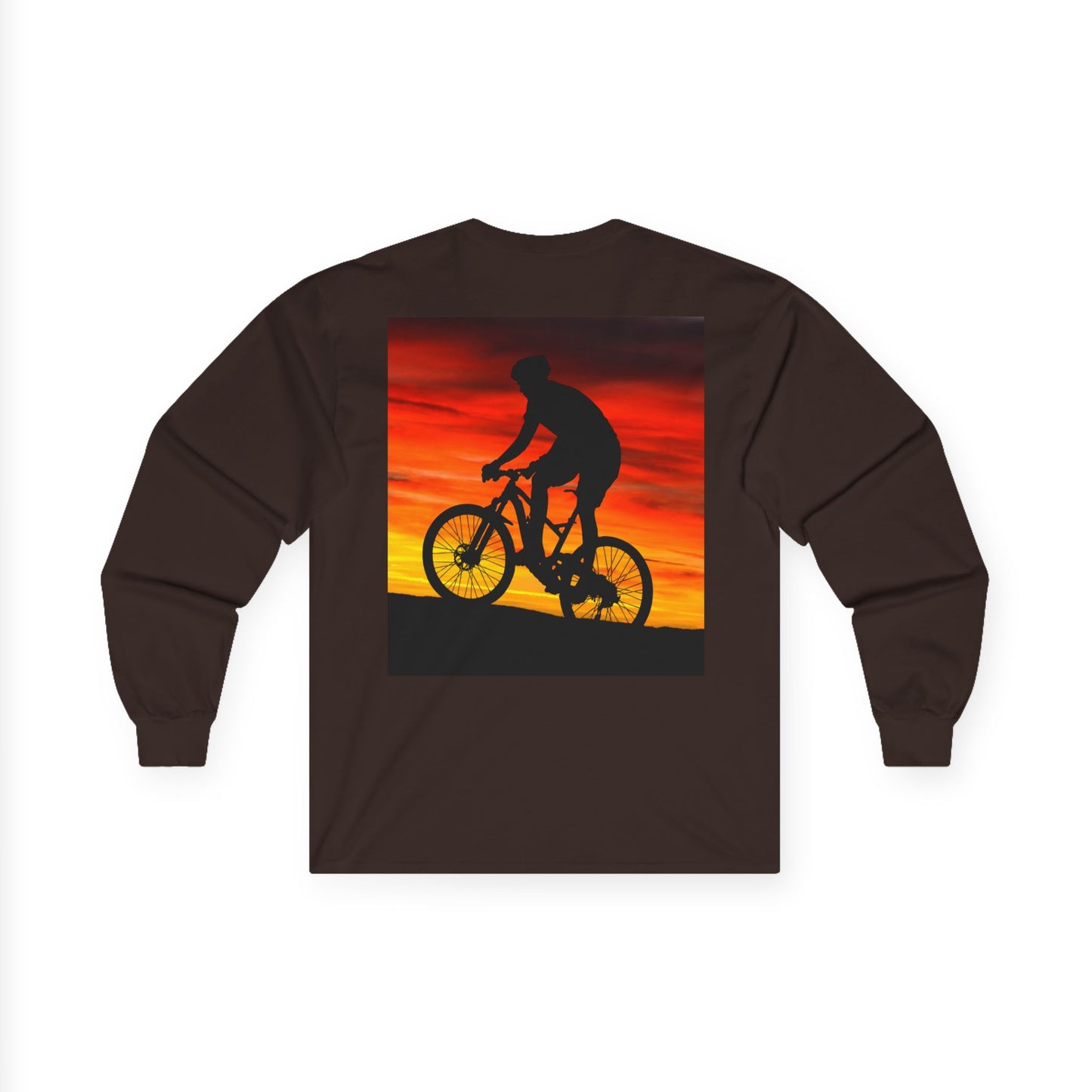 T-shirt à manches longues Sunset Rider – T-shirt unisexe en ultra coton pour les amateurs de plein air 