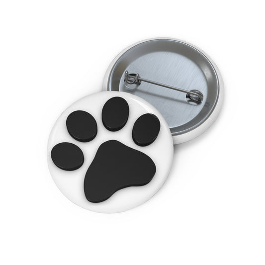 Boutons à épingle personnalisés avec empreinte de patte de chien