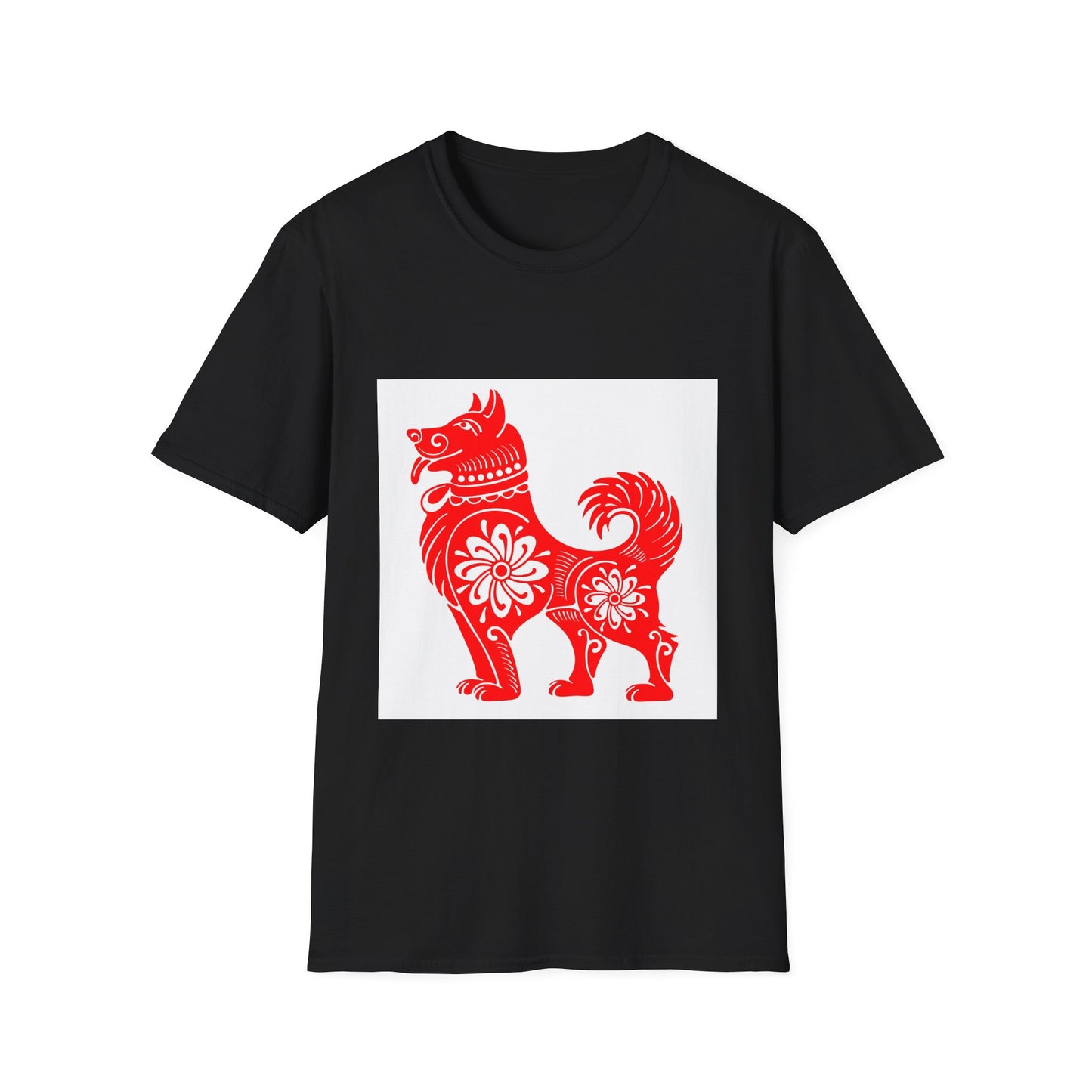 Red Whimsical Dog Great Gift!