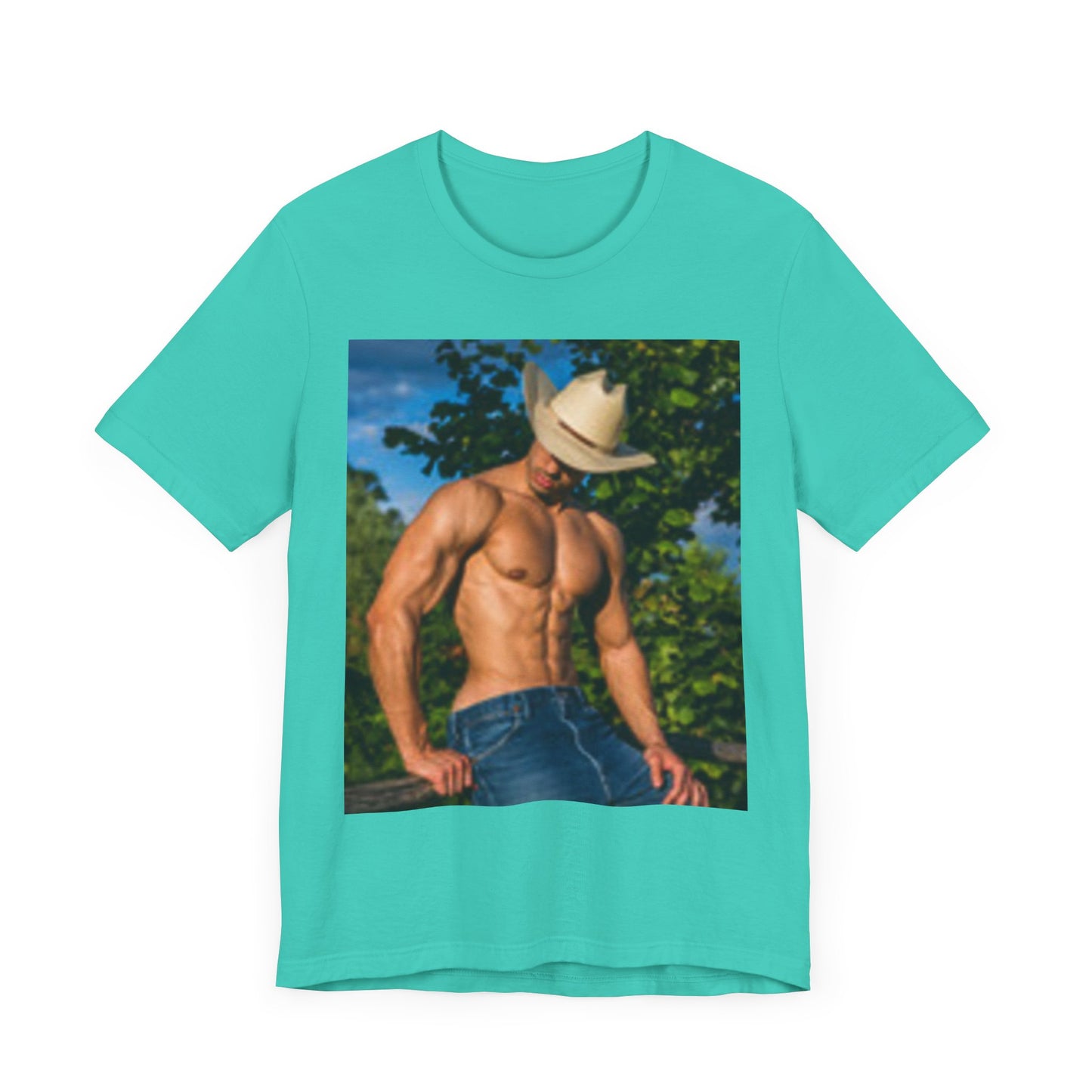 Handsome Cowboy with Muscles Women's T-shirt LOVE LOVE LOVE!