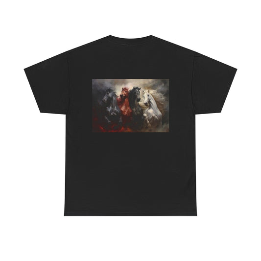 Wild Horse Spirit Unisex Heavy Cotton Tee - Nature-Inspired Graphic Shirt
