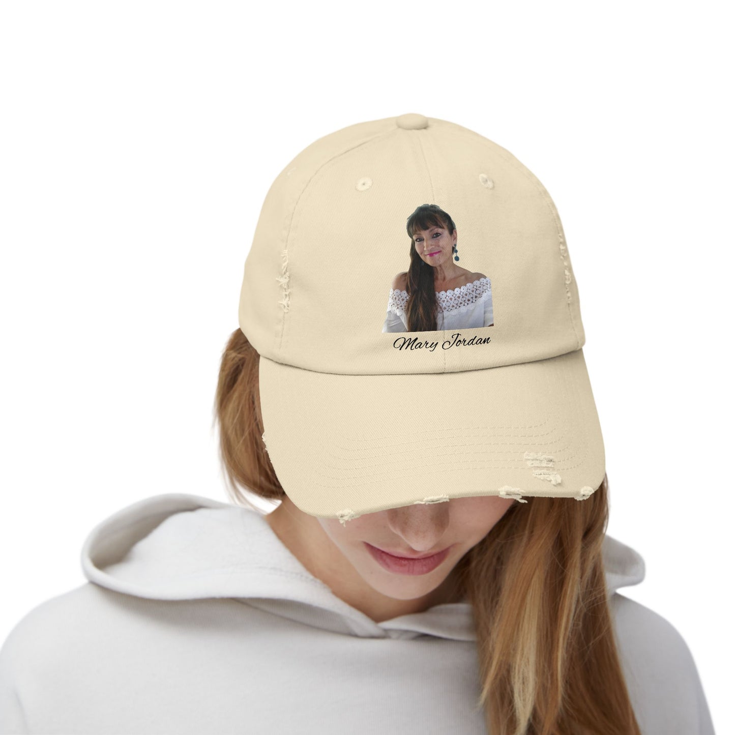 Distressed Cap with Mary Jordan's Picture Feeling Fabulous!