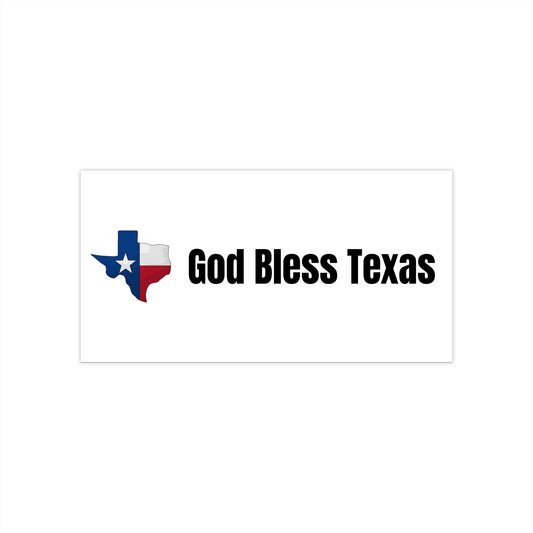 Autocollants « God Bless Texas » : parfaits pour les fiers Texans et les passionnés de road trips 