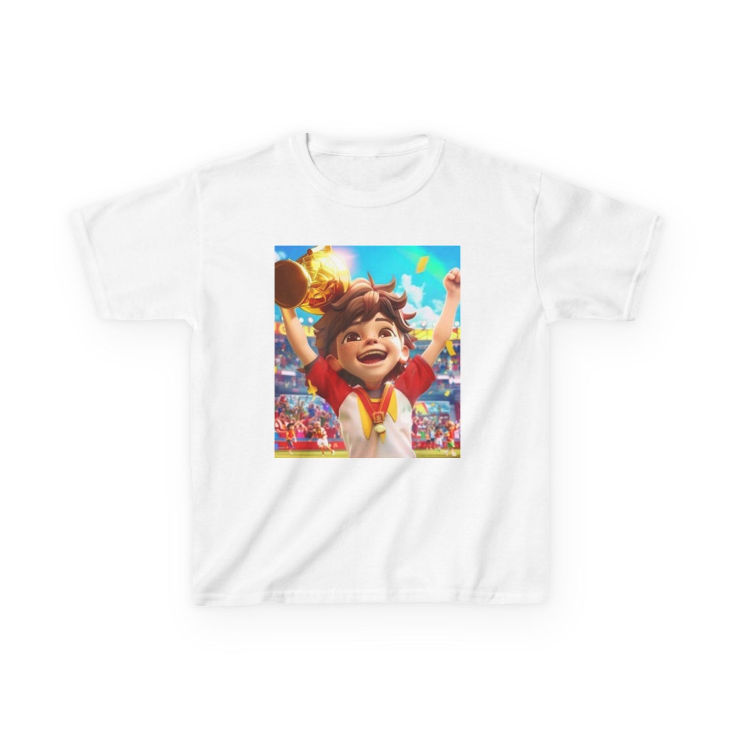 Children's T-shirt Boy Won Trophy Very Happy!