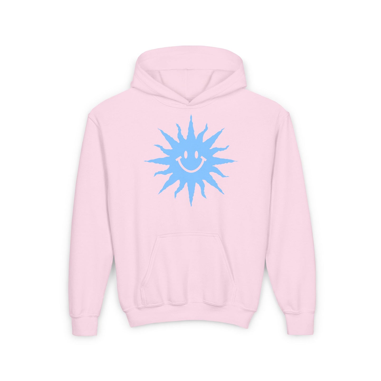 Sudadera con capucha de mezcla pesada para jóvenes Tallas S, M, L, XL Gato saltando sobre una pecera