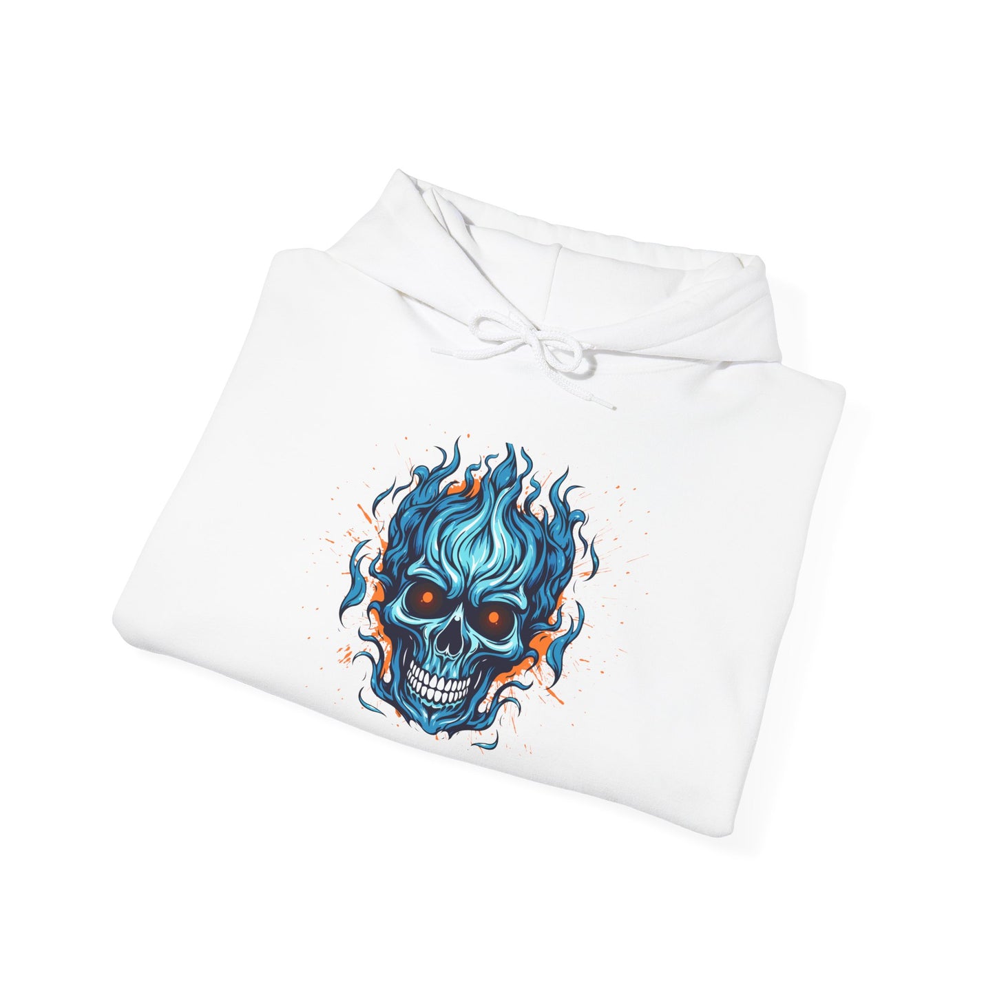 Sudadera unisex con capucha y mezcla pesada de calavera