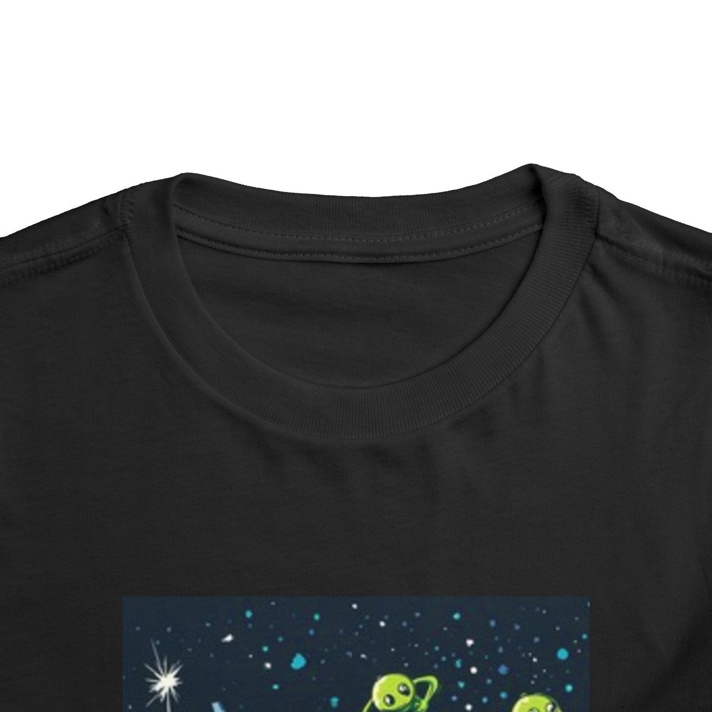 Cute Alien Spaceship Toddler Tee - Fun Kids Short Sleeve Shirt