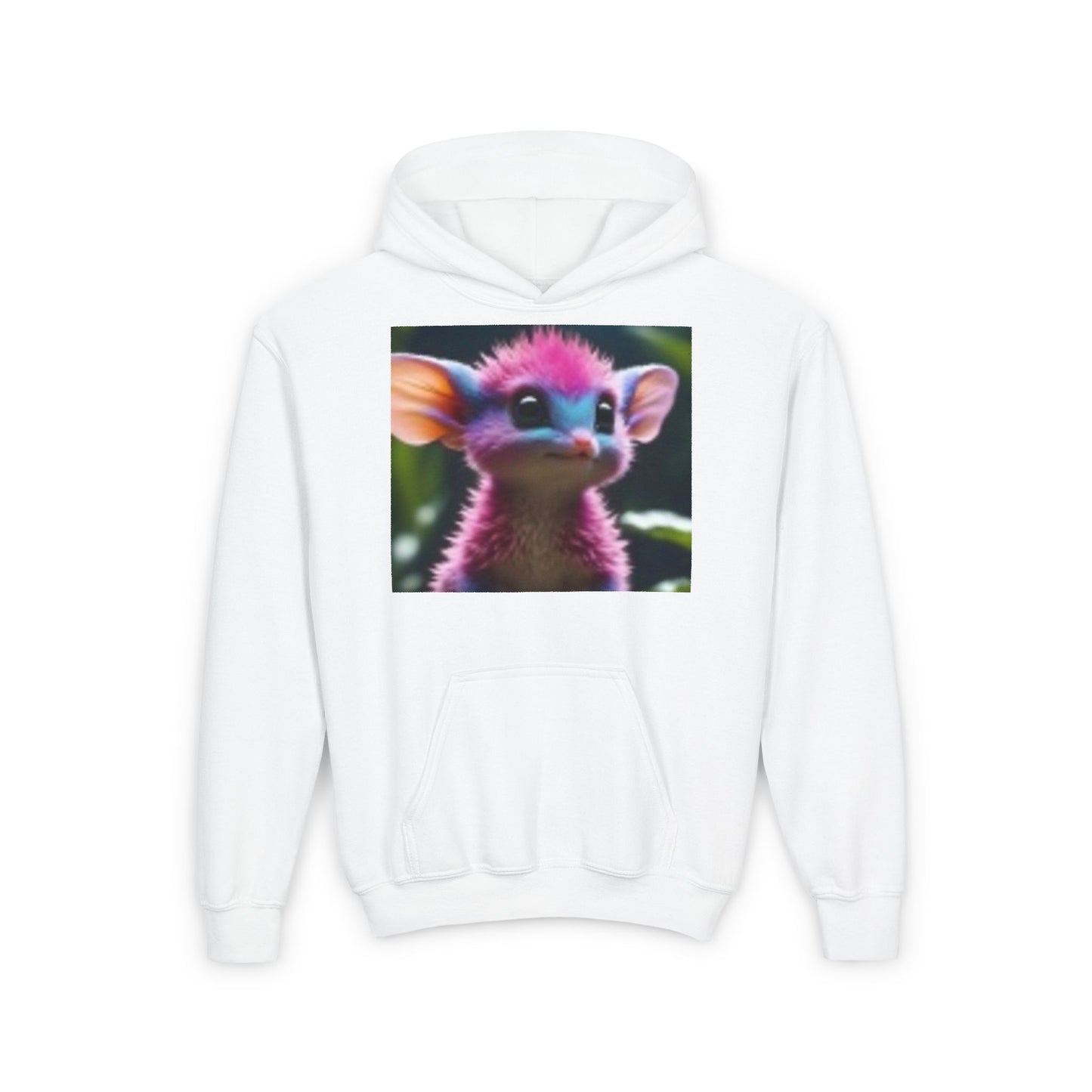 Sweat à capuche en mélange épais pour jeunes Souris rose si mignonne
