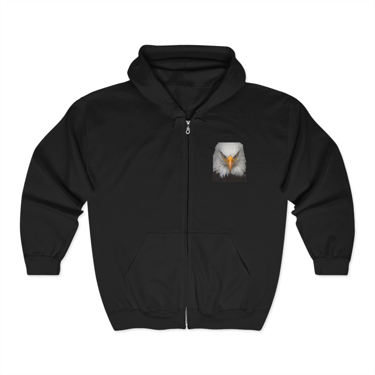 Wild West Eagle Full Zip Hoodie for Outdoor Adventure