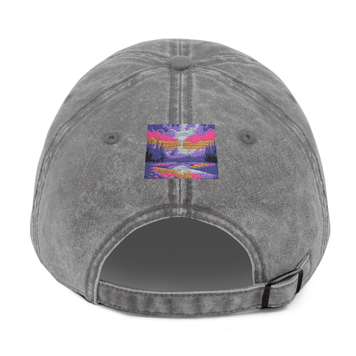 Vintage Western Embroidered Cap - Rustic Cowboy Design