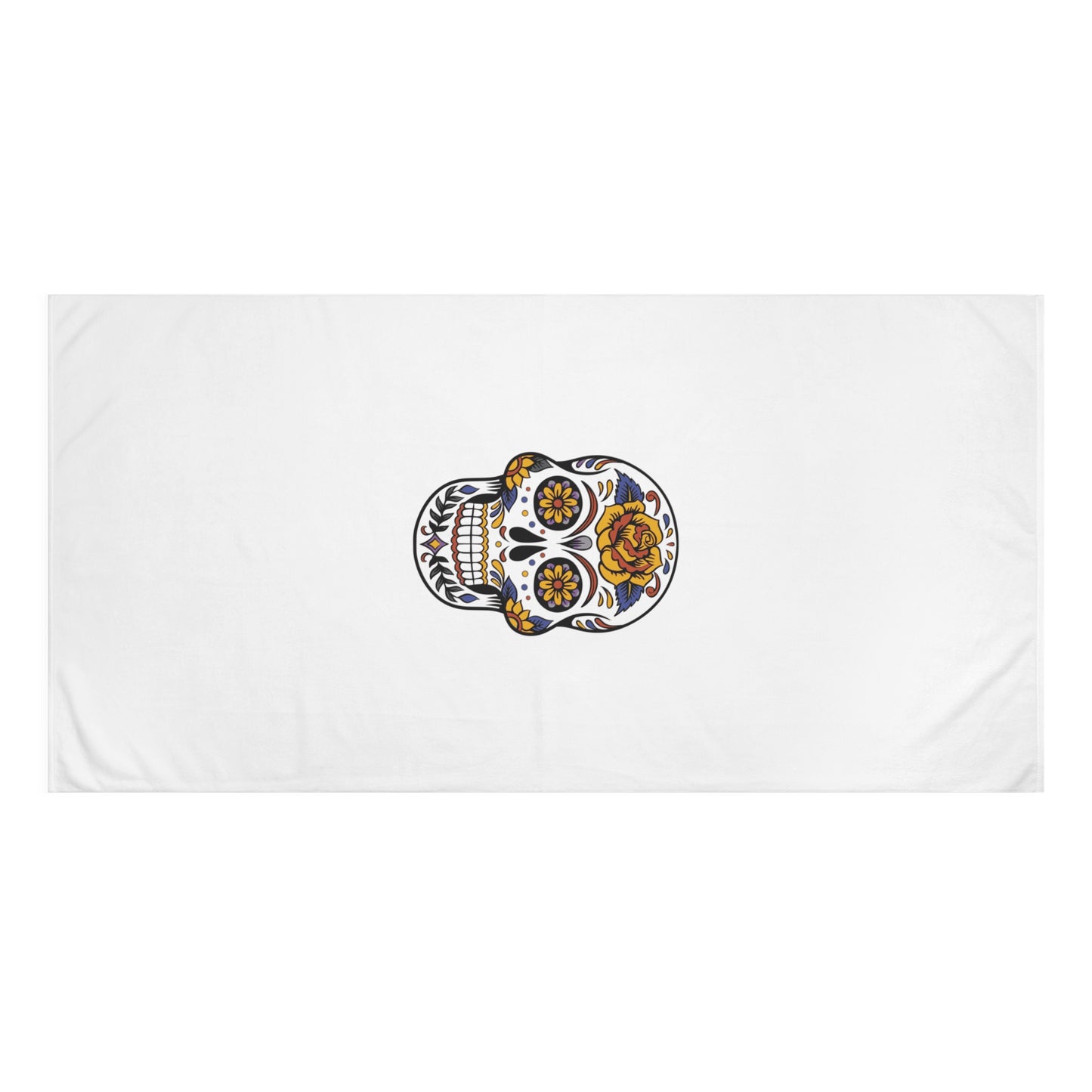 Multi Color Skull Mink-Cotton Towel 30"x 60" Size