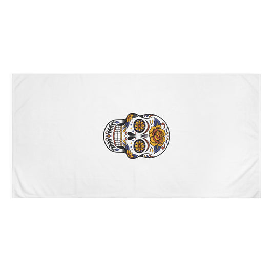 Multi Color Skull Mink-Cotton Towel 30"x 60" Size