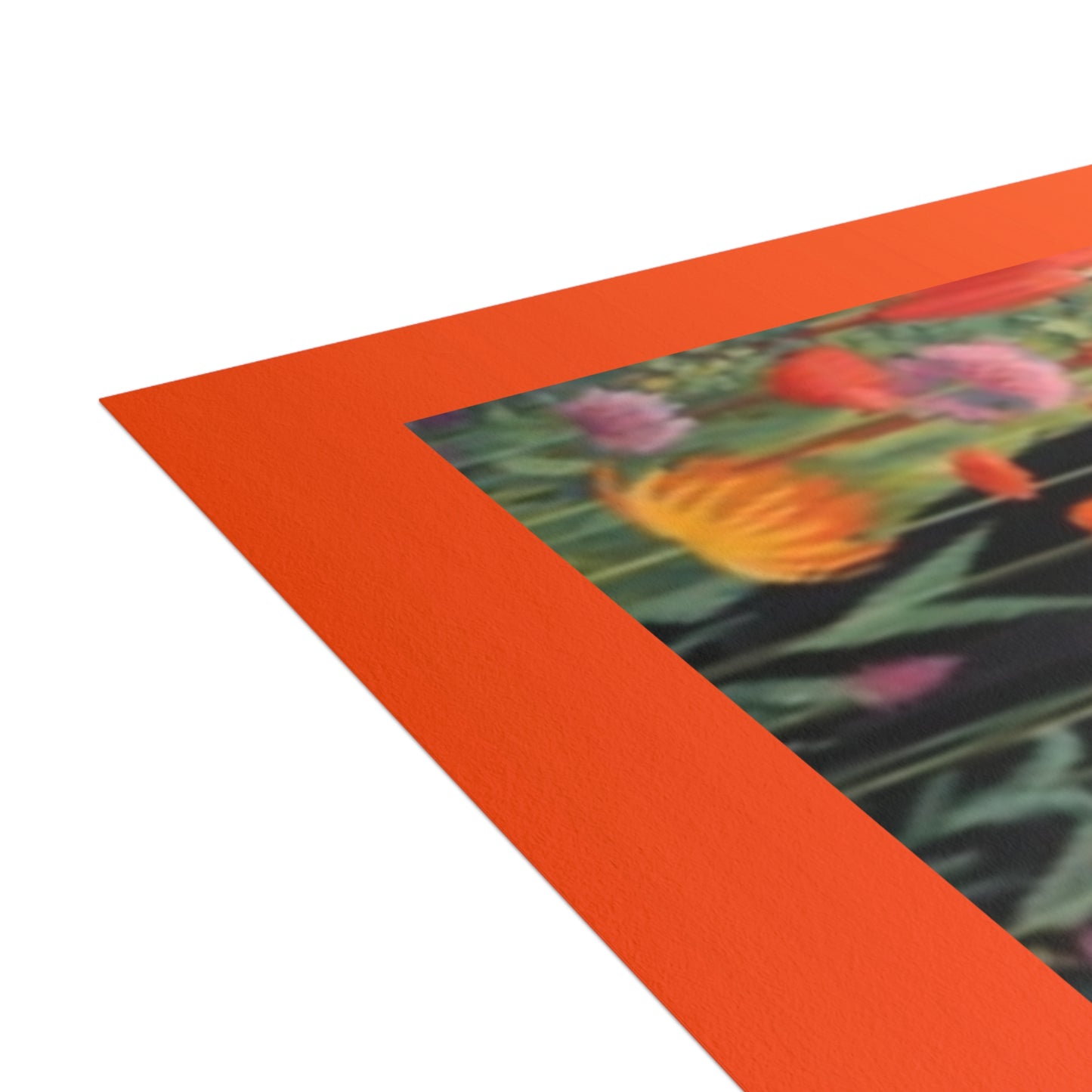 Paquete de postales vibrantes: diseños de gatos y flores silvestres con sobres
