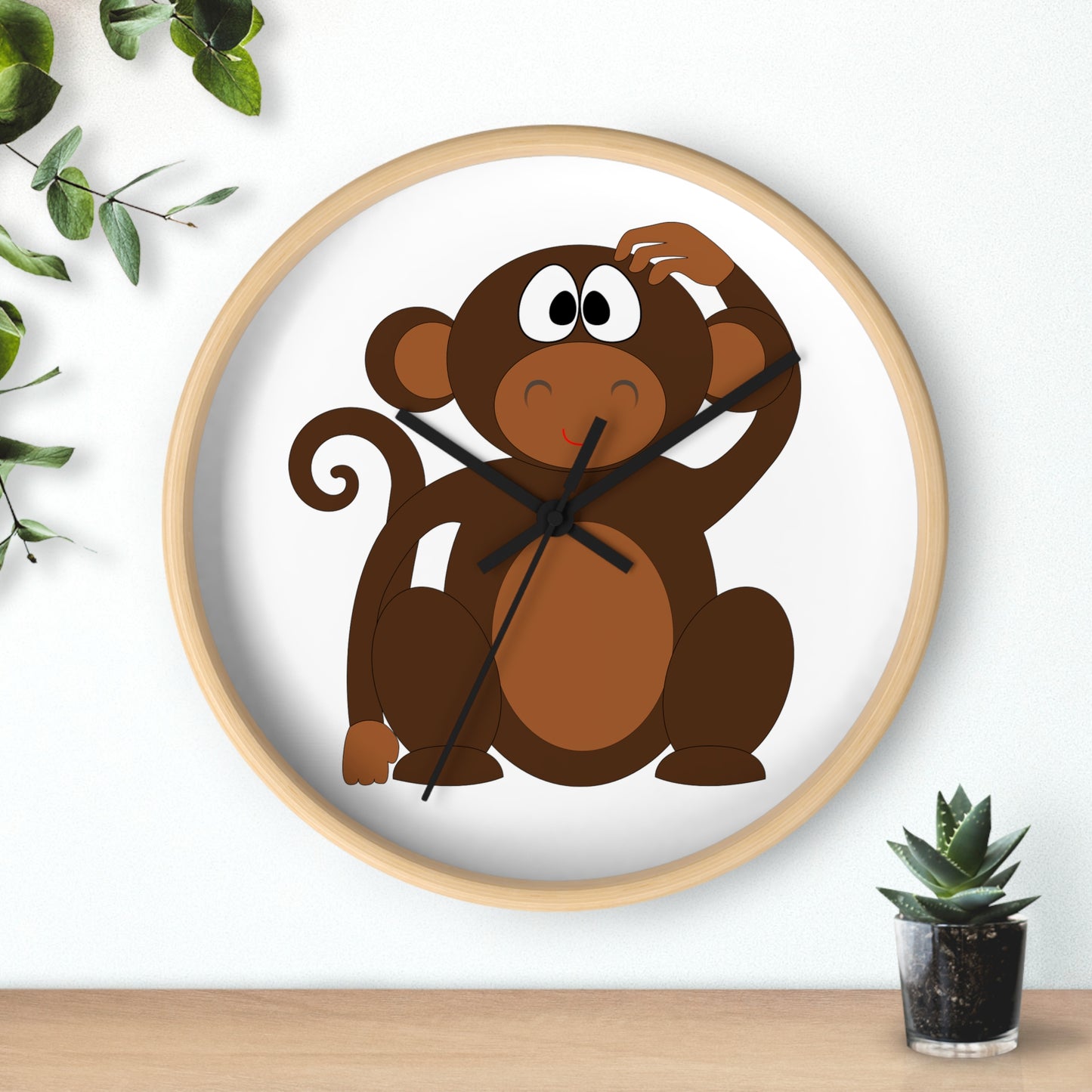 Horloge murale singe idéale pour une chambre d'enfant