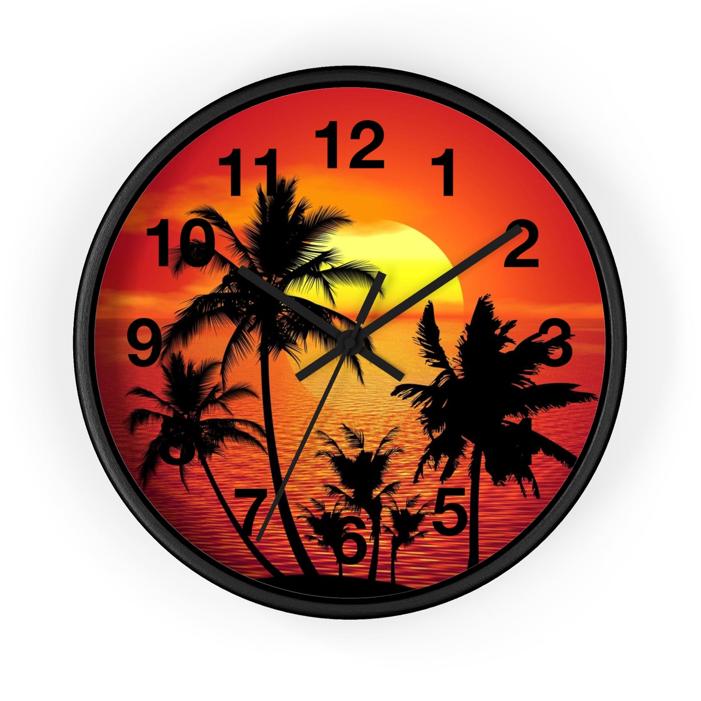 Horloge murale Beau coucher de soleil