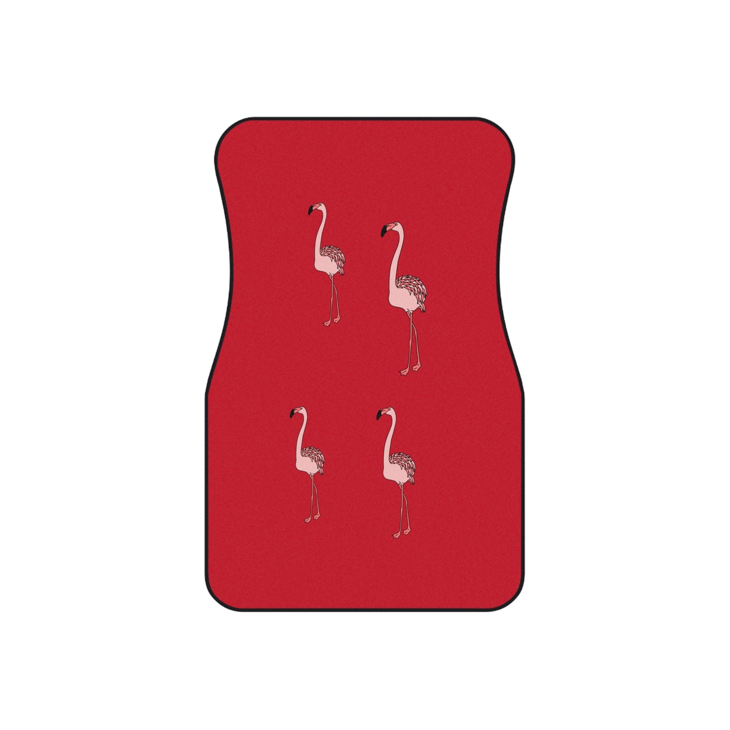 Juego de 4 elegantes alfombrillas de flamenco para coche | Decoración divertida y vibrante para el coche
