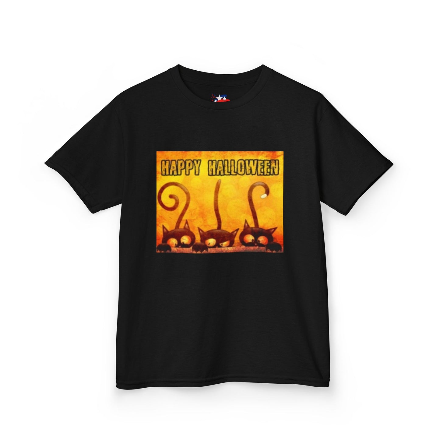 Happy Halloween Black Cat Pumpkin Youth Heavy Cotton T-shirt I love this T-shirt!