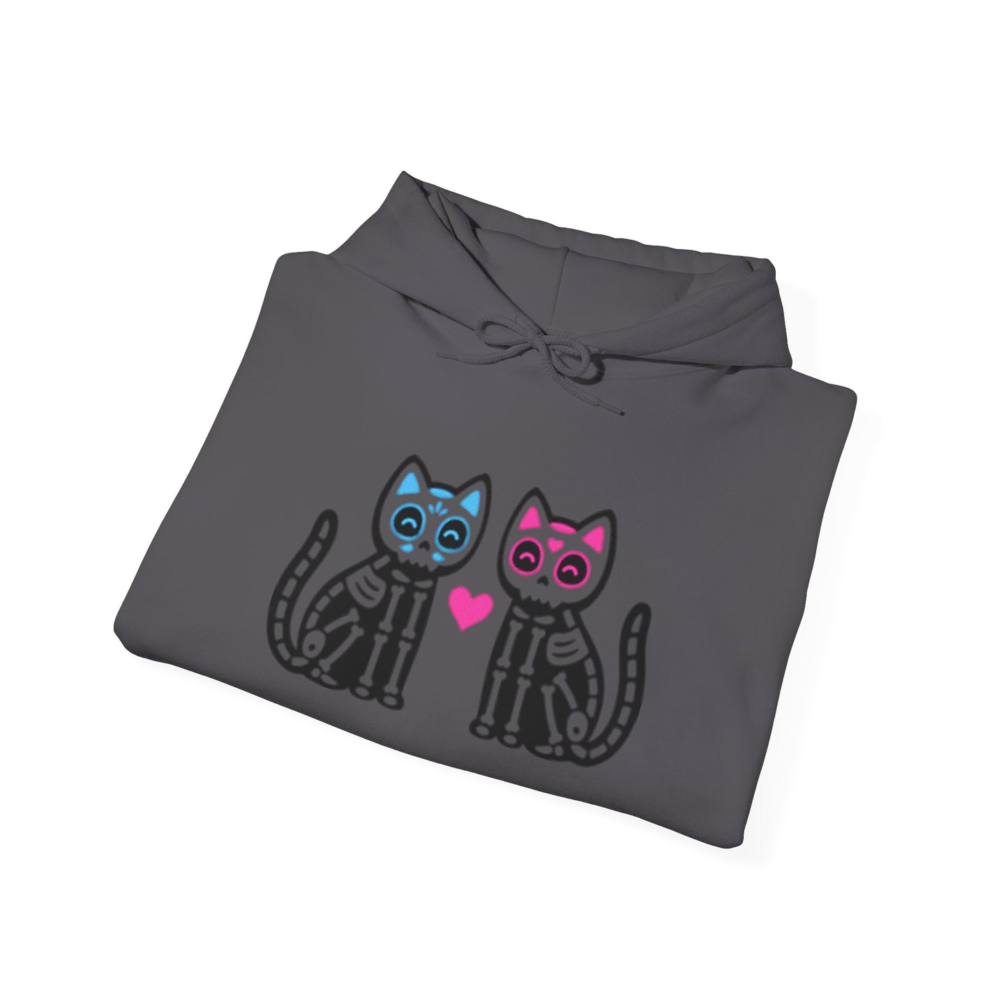 Vibrant Cat Art Hoodie - Cozy Animal Lover Sweatshirt, Festival Fashion, Gift for Cat Mom, Fall Outfit, Unique Hooded Sweatshirt