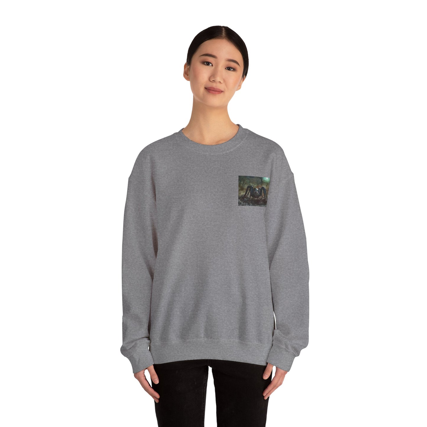 Pumpkin & Spider Unisex Heavy Blend Crewneck Sweatshirt Halloween