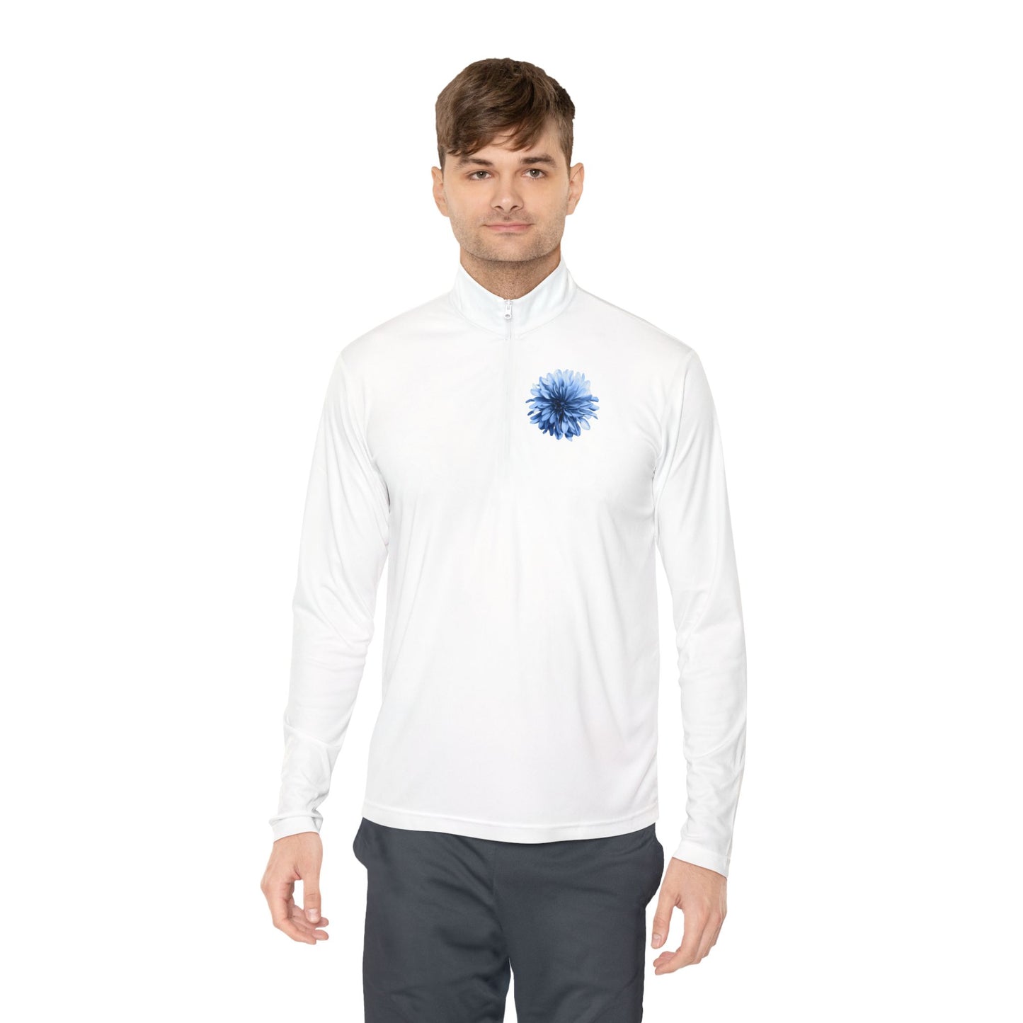Happy Smiling Monkey Graphic Unisex Quarter-Zip Pullover