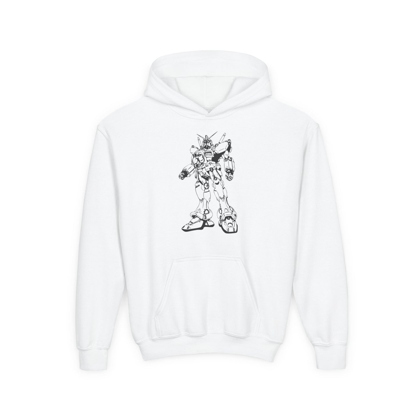 Cool Robot Youth Heavy Blend Hoodie - Unique Graphic Sweatshirt for Kids