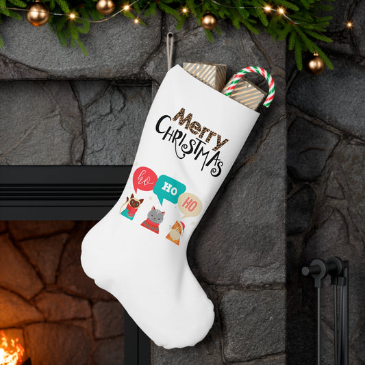 Chaussette de Noël Chats Ho Ho Ho 🎄