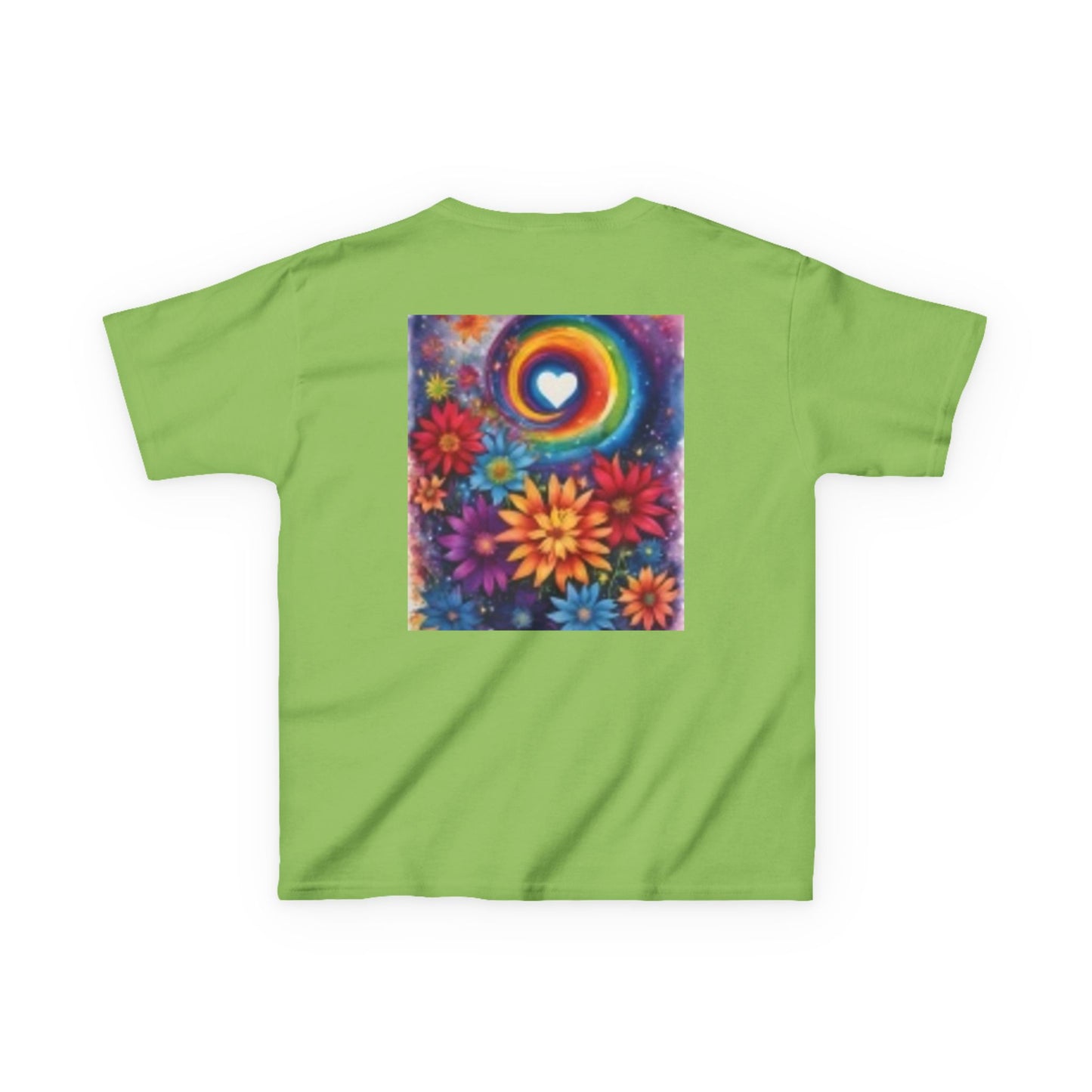 T-shirt d'aventure pour enfants avec motif cœur et souris colorés