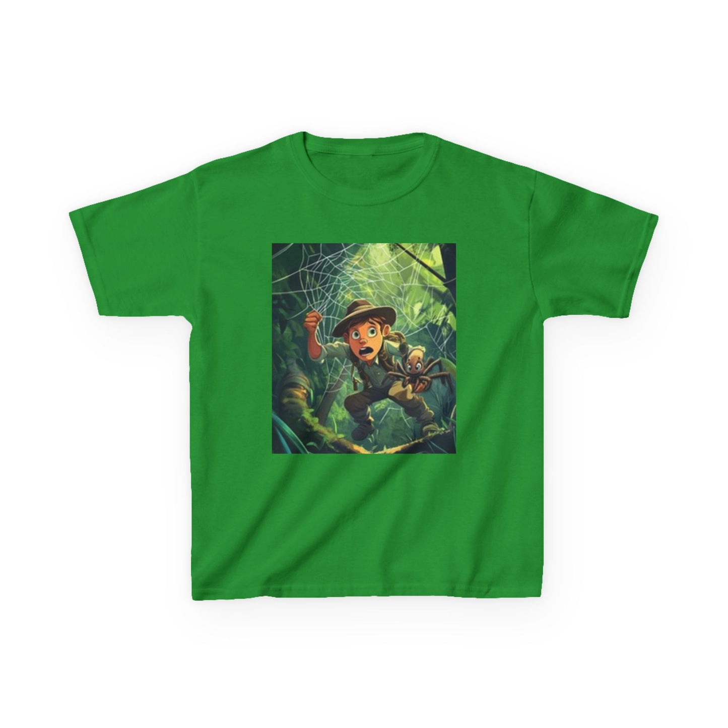 Camiseta infantil Adventure Explorer: diseño divertido de telaraña para pequeños exploradores