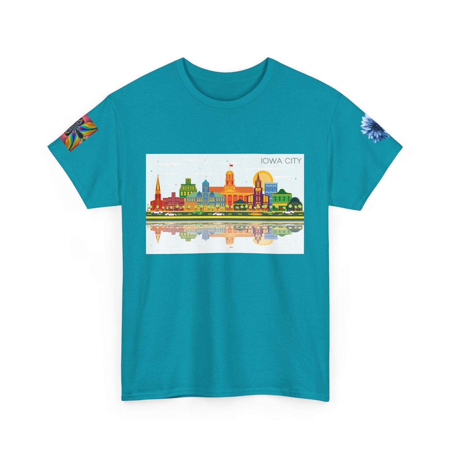 Iowa City Sunflower T-shirt - Vibrant Art for Nature Lovers
