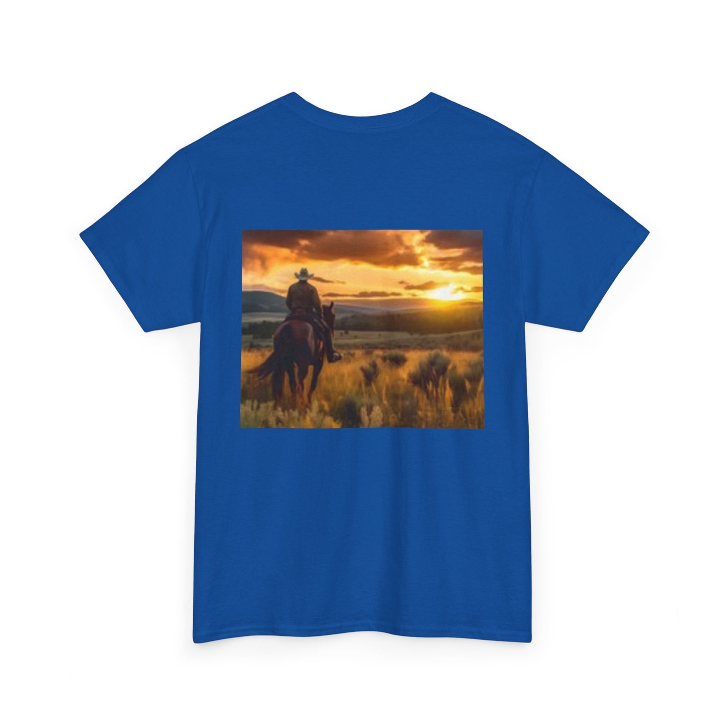 Handsome Cowboy with Muscles Chest Unisex Heavy Cotton Tee