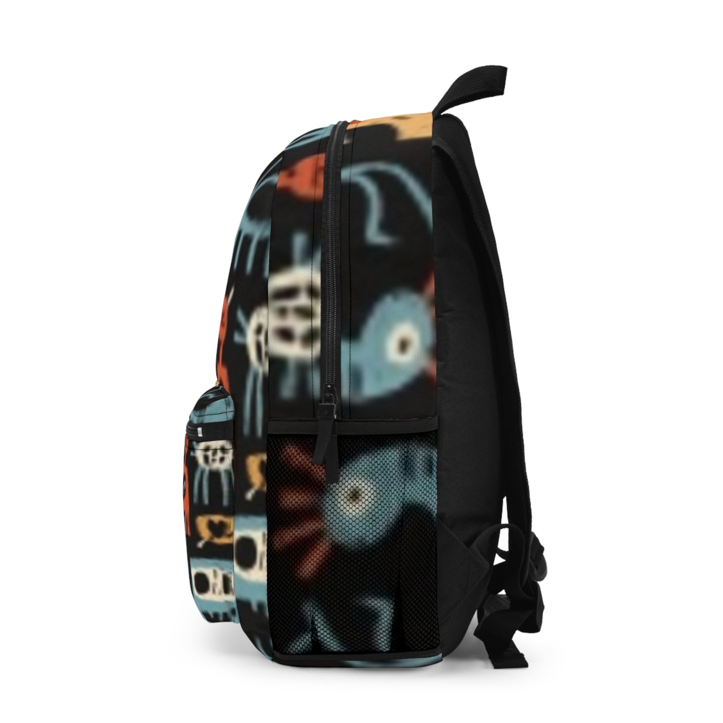 Colorful Cat and Dog Print Backpack - Fun Animal Design for Kids & Adults