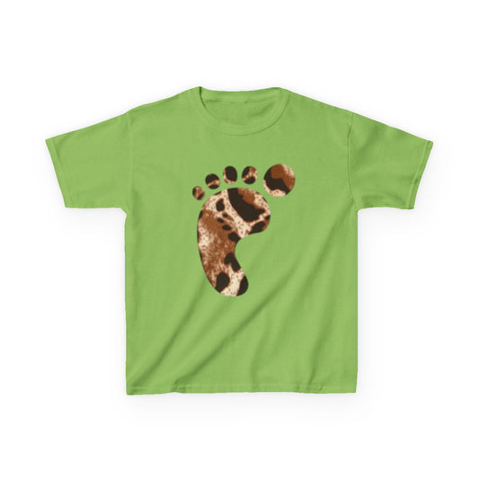 Leopard Print Kids Heavy Cotton Tee - Fun and Wild Outfit for Little Explorers