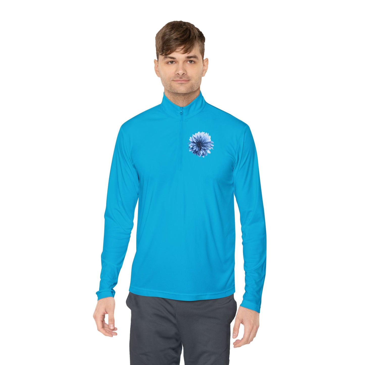 Happy Smiling Monkey Graphic Unisex Quarter-Zip Pullover