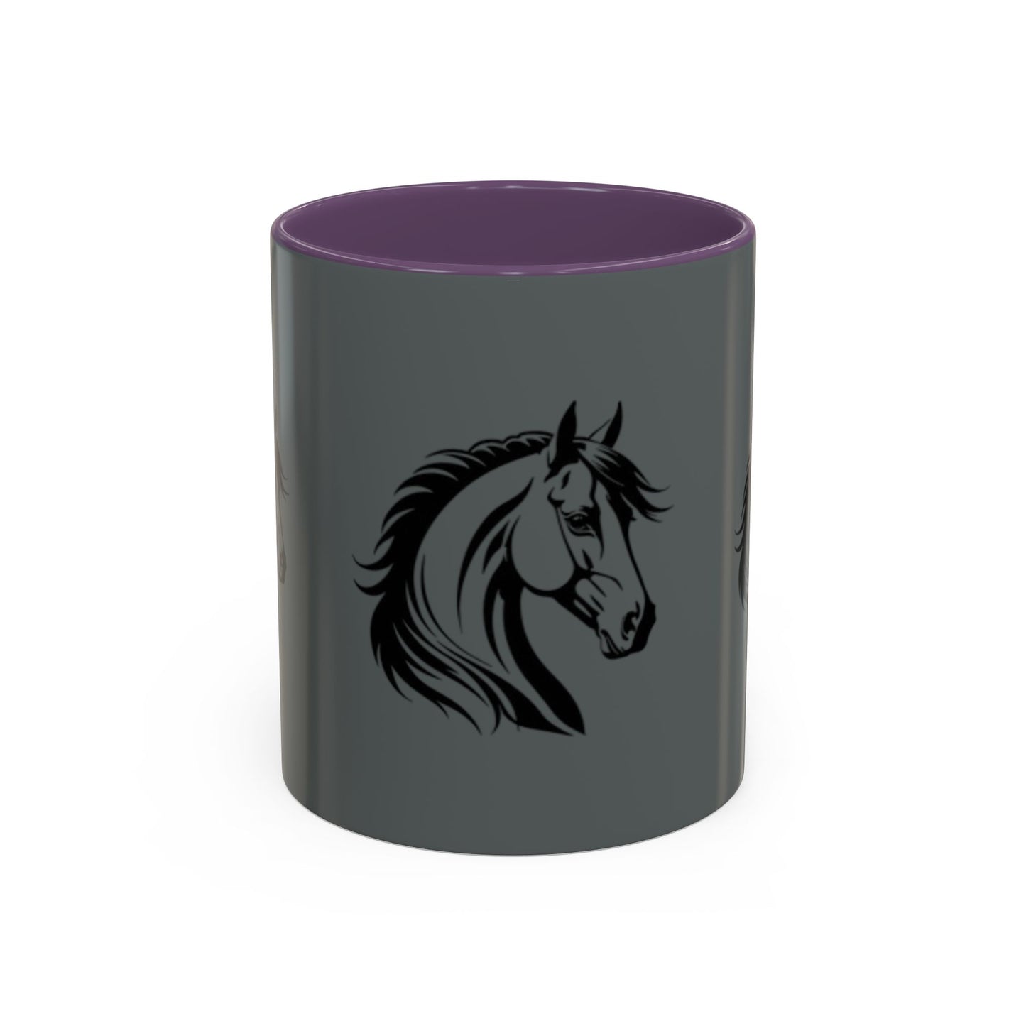 Majestic Horse Accent Coffee Mug - Perfect for Equestrians and Animal Lovers