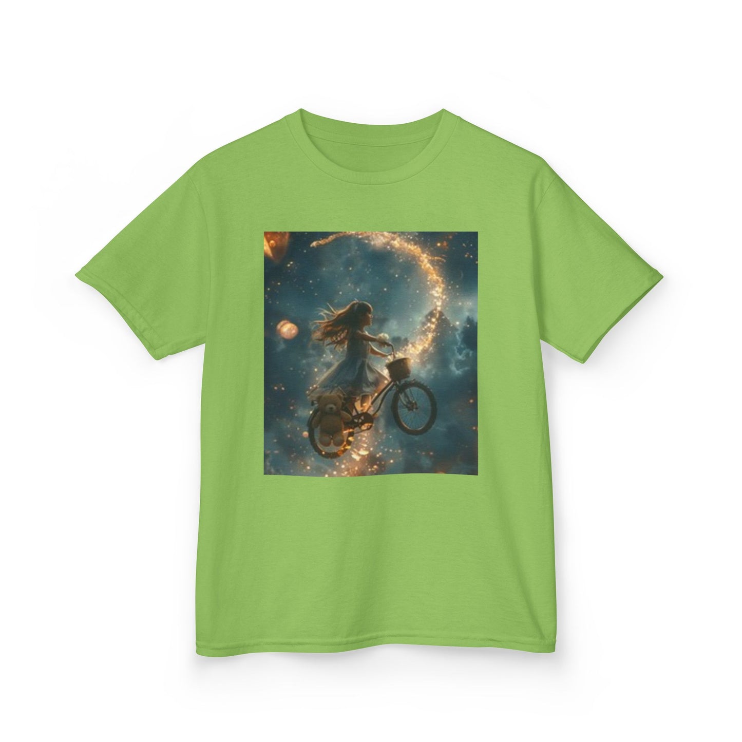 T-shirt enfant Aventure cosmique - Motif vélo spatial