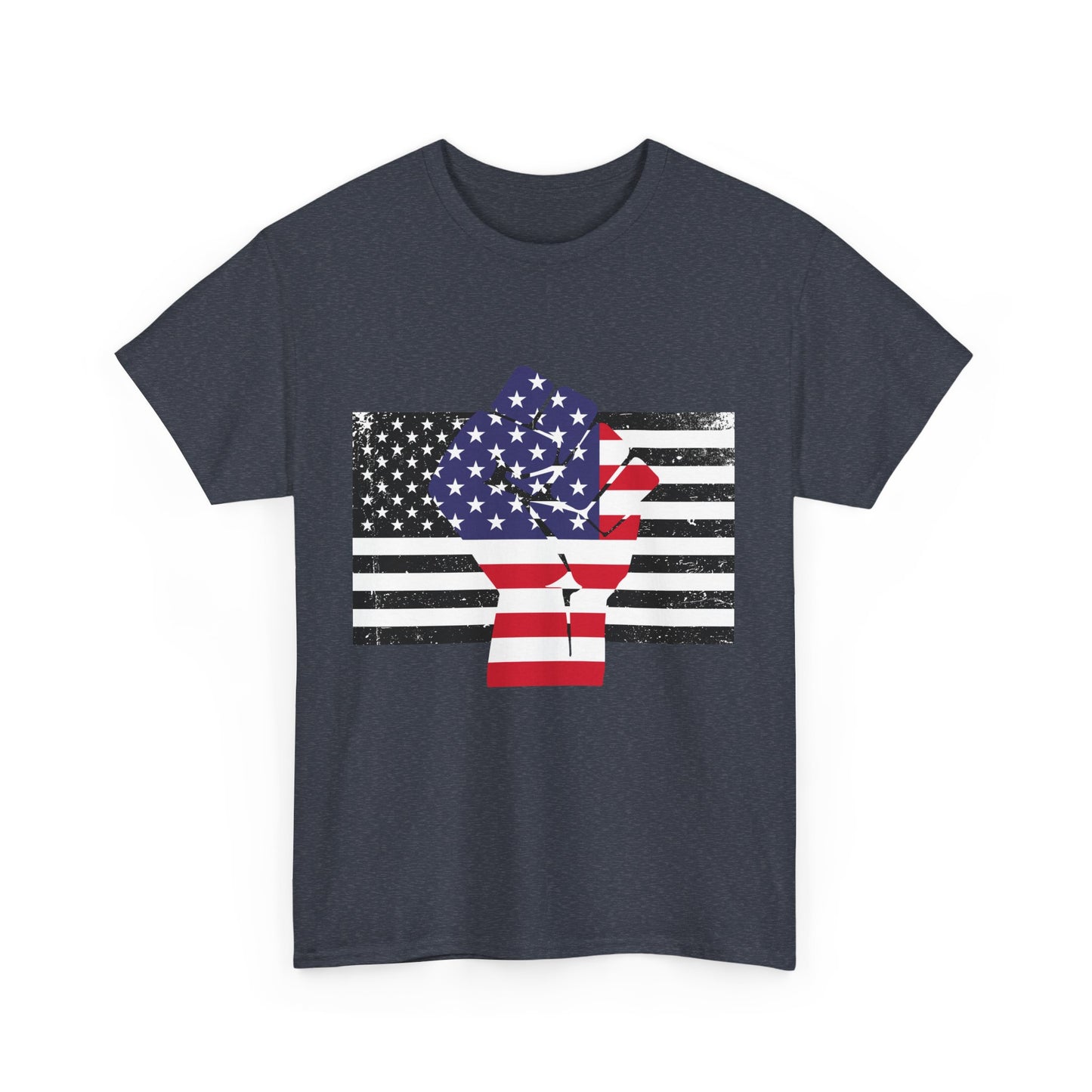 Patriotic Unisex Heavy Cotton Tee - Fight for America Graphic Tee