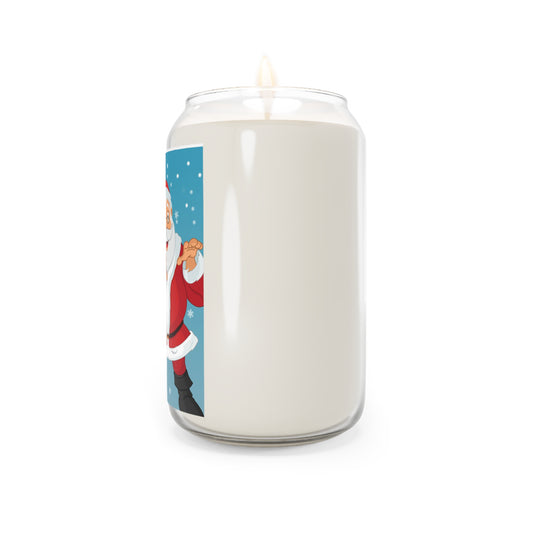 Bougie parfumée, 13,75 oz Père Noël et renne