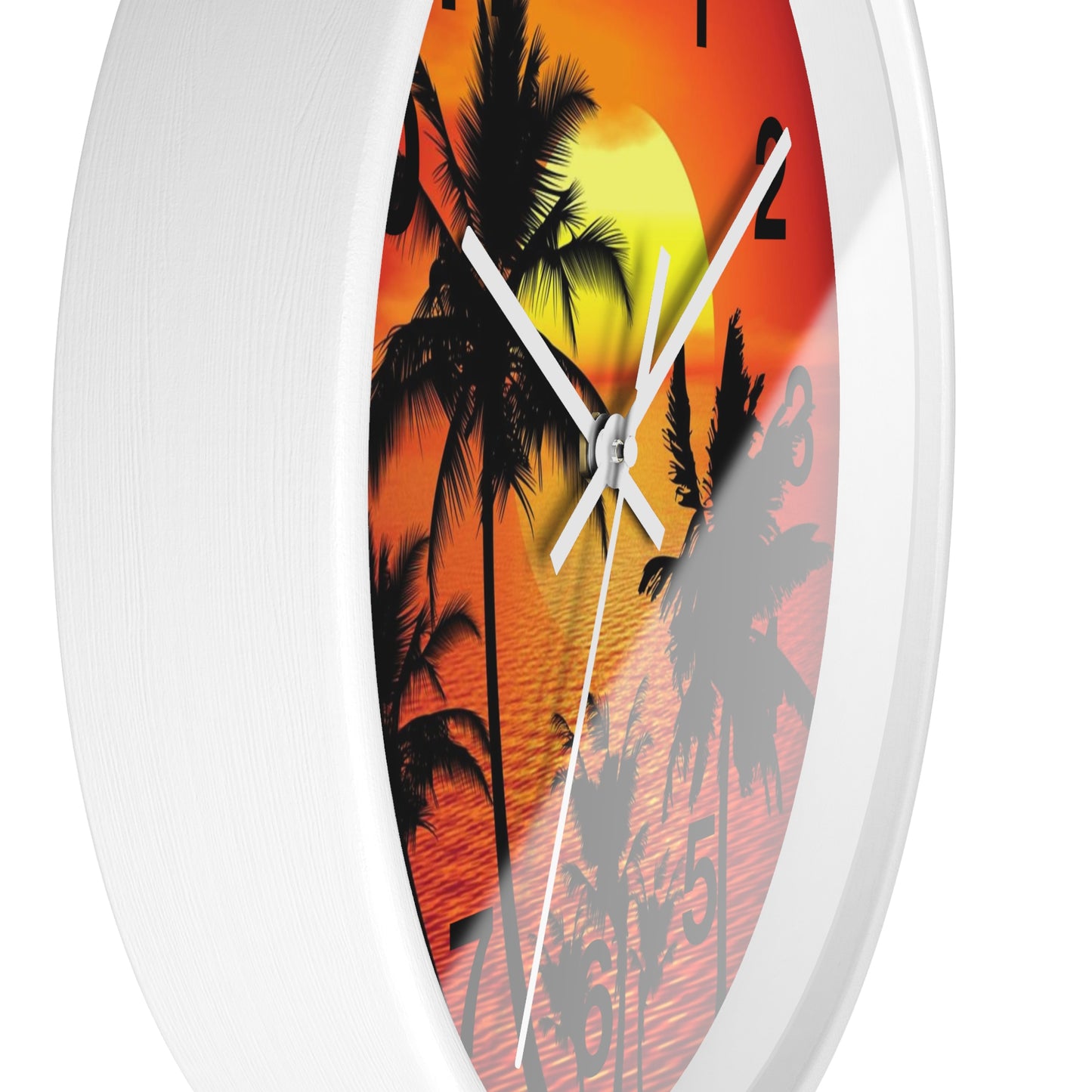 Horloge murale Beau coucher de soleil