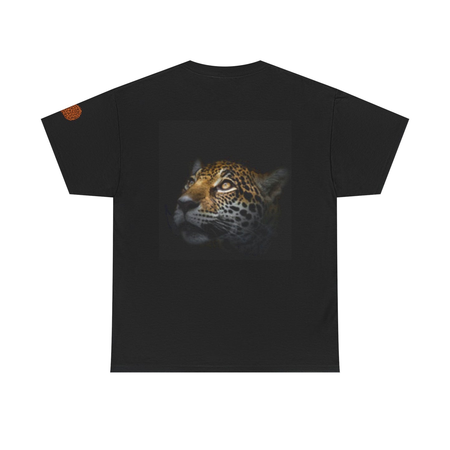 Unisex Heavy Cotton Tee - Fierce Leopard Design - Perfect for Wildlife Lovers