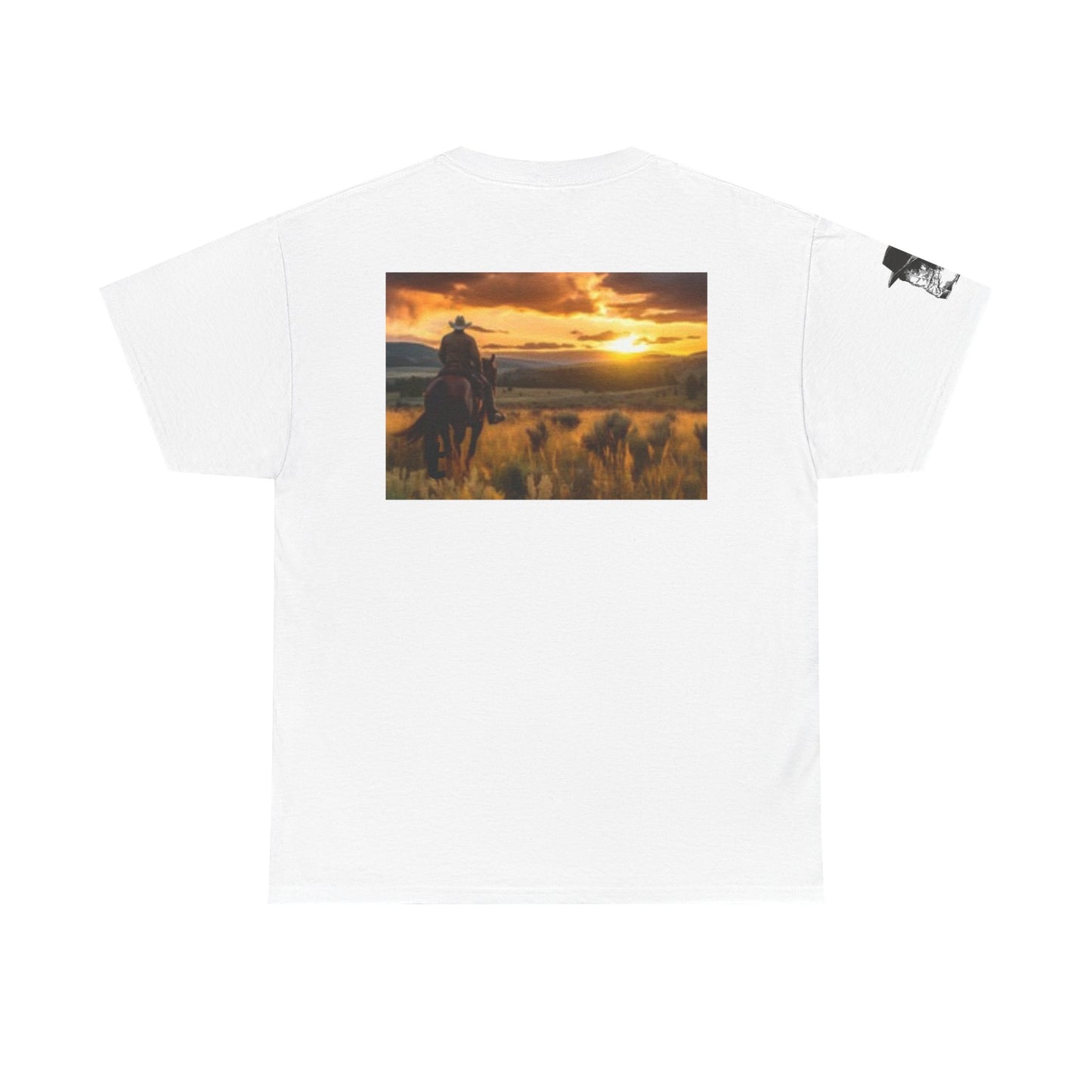 Texas Pride Unisex Heavy Cotton Tee - Rustic Sunset Design