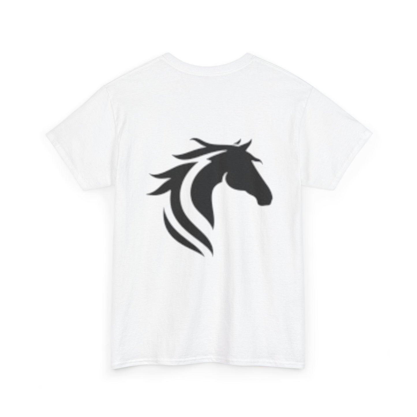 Majestic Galloping Horses Unisex Heavy Cotton Tee - Perfect for Equestrian Lovers